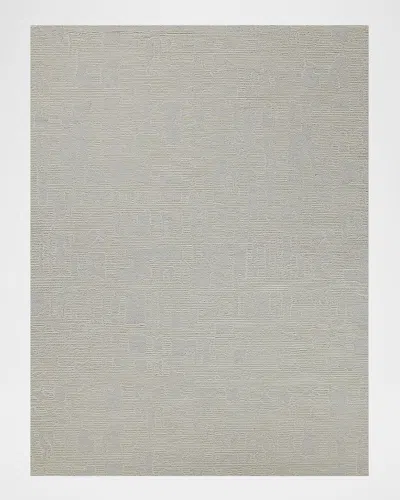 Exquisite Rugs Aspen Hand-tufted Rug In Silver/ivory