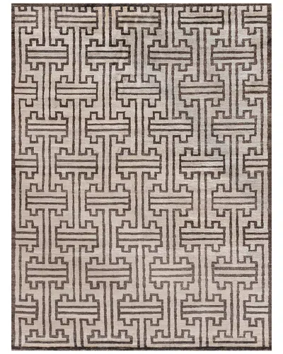 Exquisite Rugs Bamboo Silk Hand Knotted Bamboo Silk Area Rug In Neutral