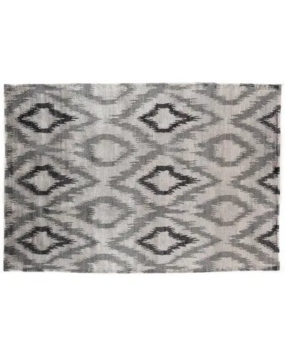 Exquisite Rugs Bamboo Silk Hand-knotted Rug In Silver
