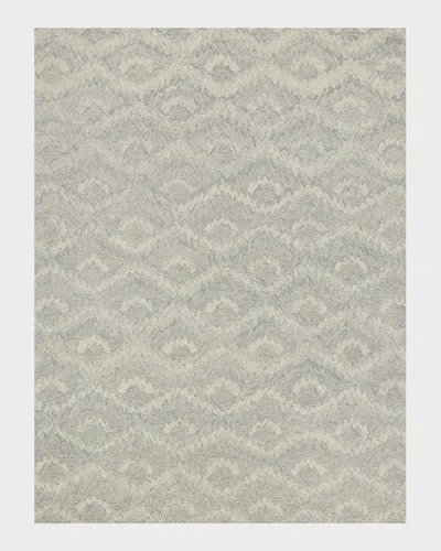 Exquisite Rugs Bargello Gray New Zealand Wool Hand-tufted Area Rug
