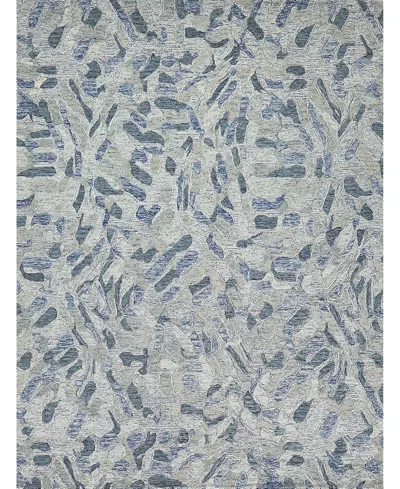 Exquisite Rugs Botanica 6808 5'x8' Area Rug In Blue,ivory