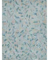 Exquisite Rugs Botanica 6809 Area Rug, 5' X 8' In Turquoise