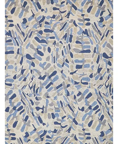 Exquisite Rugs Botanica 6810 6'x9' Area Rug In Navy,ivory