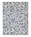 Exquisite Rugs Botanica 6810 Area Rug, 5' X 8' In Navy/ivory