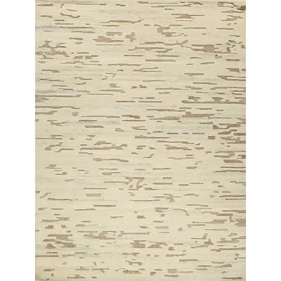 Exquisite Rugs Boulder Hand Knotted Wool Beige Area Rug