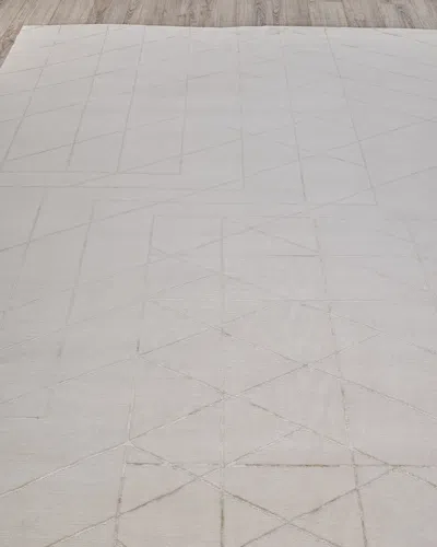 Exquisite Rugs Brees Hand-knotted Rug, 9 & Apos; X 12 & Apos; In Gray