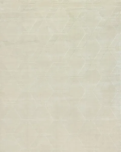 Exquisite Rugs Brunello Hand-loomed Light Beige Rug, 10' X 14'