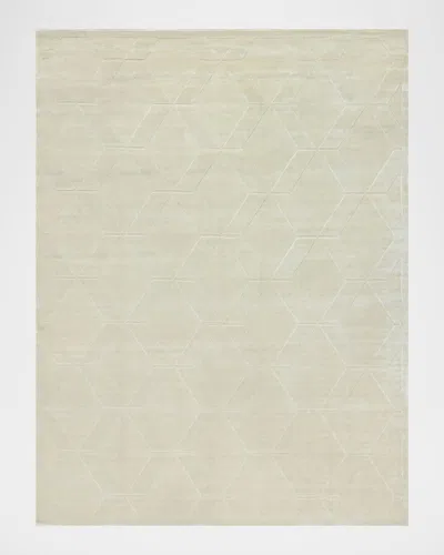 Exquisite Rugs Brunello Hand-loomed Light Beige Rug, 4' X 6'