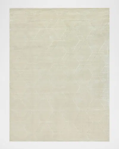 Exquisite Rugs Brunello Hand-loomed Light Beige Rug, 6' X 9'