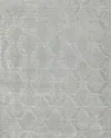 Exquisite Rugs Brunello Hand-loomed Light Silver Rug, 6' X 9' In Light Silver
