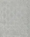 Exquisite Rugs Brunello Hand-loomed Light Silver Rug, 8' X 10' In Light Silver