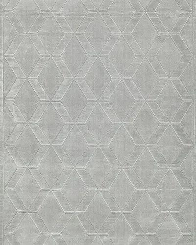 EXQUISITE RUGS BRUNELLO HAND-LOOMED LIGHT SILVER RUG, 8' X 10'