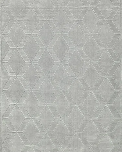Exquisite Rugs Brunello Hand-loomed Light Silver Rug In Gray