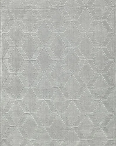 Exquisite Rugs Brunello Hand-loomed Light Silver Rug In Gray