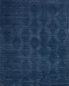 Exquisite Rugs Brunello Hand-loomed Navy Rug, 4' X 6' In Navy
