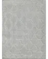 Exquisite Rugs Brunello Hand-loomed Light Silver Rug, 8' X 10' In Silver
