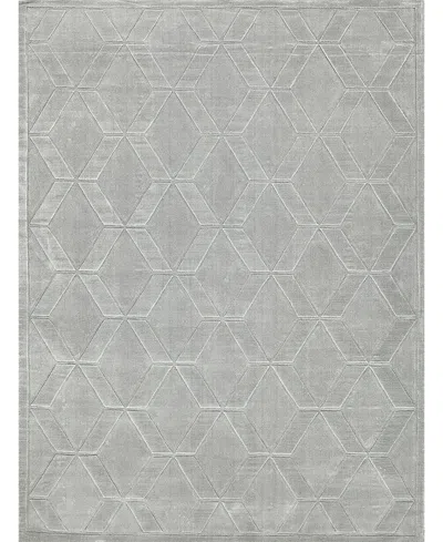 Exquisite Rugs Brunello Hand-loomed Light Silver Rug, 8' X 10'