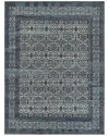 Exquisite Rugs Cadence Hand-knotted New Zealand Wool & Silk-blend Rug In Navy