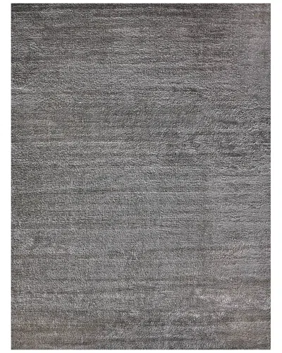Exquisite Rugs Calla Hand Loomed Bamboo Silk Area Rug In Gray