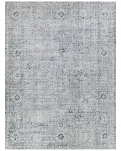 Exquisite Rugs Cambridge Hand-loomed New Zealand Wool & Bamboo Silk Area Rug In Blue