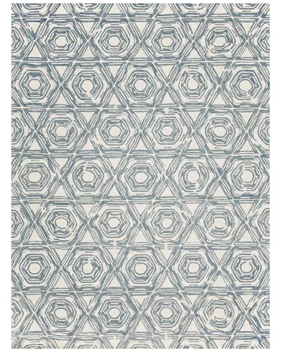 Exquisite Rugs Caprice Hand Tufted New Zealand Wool Area Rug In Blue