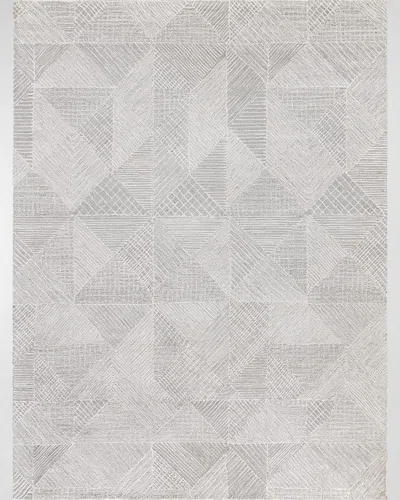 Exquisite Rugs Caprice Hand-tufted Rug, 10' X 14' In Silver, Ivory