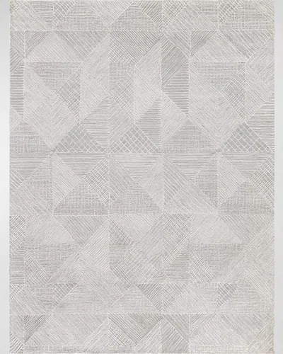 Exquisite Rugs Caprice Hand-tufted Rug, 12' X 15' In Silver, Ivory