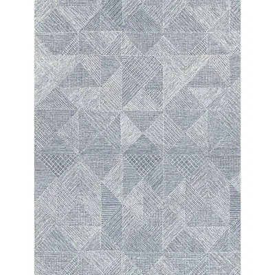 Exquisite Rugs Caprice Handmade Hand Tufted New Zealand Wool On Canvas Navy Blue/ivory Area Rug In Silver