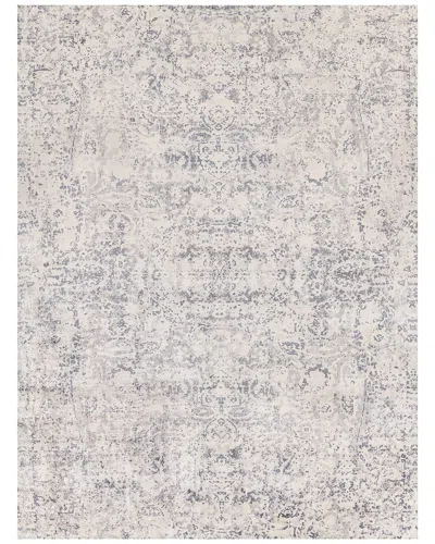 Exquisite Rugs Cassina Hand-loomed Bamboo Silk & Cotton Ivory Area Rug In Gray