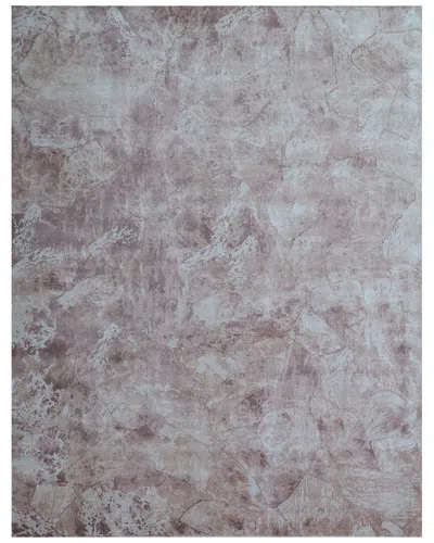 Exquisite Rugs Cassina Hand Loomed Bamboo Silk Area Rug In Gray