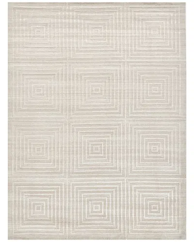 Exquisite Rugs Castelli Hand-loomed New Zealand Wool & Bamboo Silk Area Rug In Beige