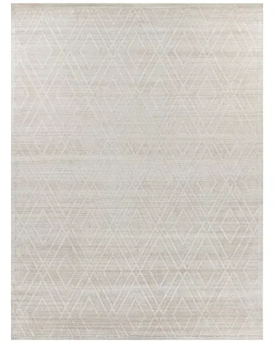 Exquisite Rugs Castelli Hand-loomed New Zealand Wool & Bamboo Silk Area Rug In Beige