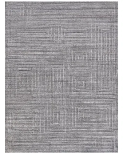 Exquisite Rugs Castelli Hand-loomed New Zealand Wool & Bamboo Silk Area Rug In Gray