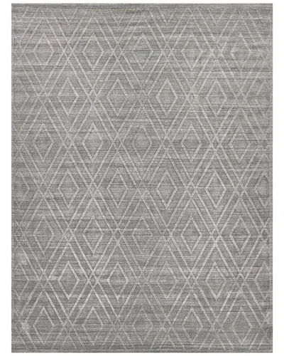 Exquisite Rugs Castelli Hand-loomed New Zealand Wool & Bamboo Silk Area Rug In Gray