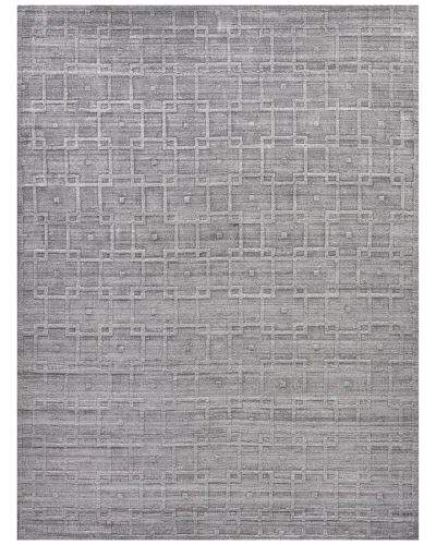 Exquisite Rugs Castelli Hand-loomed New Zealand Wool & Bamboo Silk Area Rug In Gray
