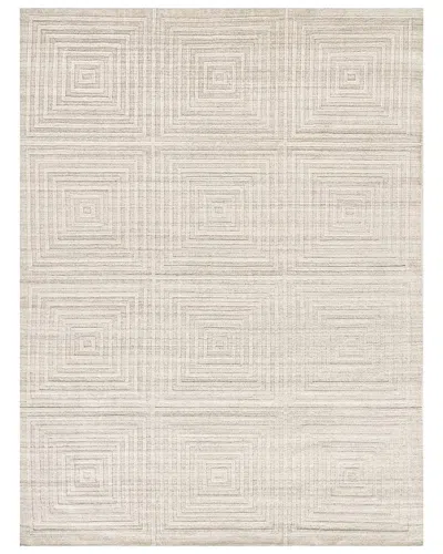 Exquisite Rugs Castelli Hand-loomed New Zealand Wool & Bamboo Silk Ivory Area Rug