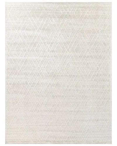 Exquisite Rugs Castelli Hand-loomed New Zealand Wool & Bamboo Silk Ivory Area Rug