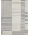 Exquisite Rugs Castine Hand-tufted Silver Rug, 6' X 9' In Silver