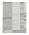 Exquisite Rugs Castine Hand-tufted Silver Rug, 6' X 9' In Silver/ivory