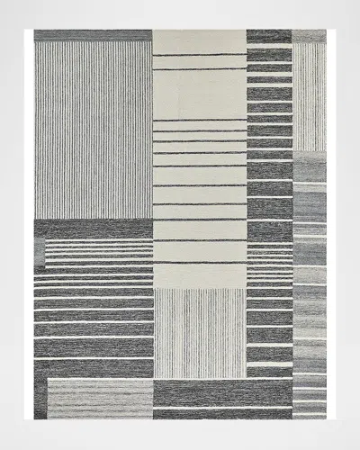 Exquisite Rugs Castine Hand-tufted Gray Rug, 10' X 14' In Gray/ivory