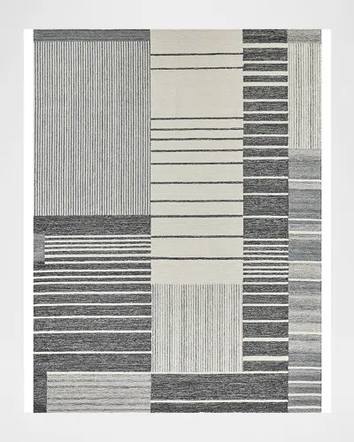 Exquisite Rugs Castine Hand-tufted Gray Rug, 4' X 6' In Gray/ivory