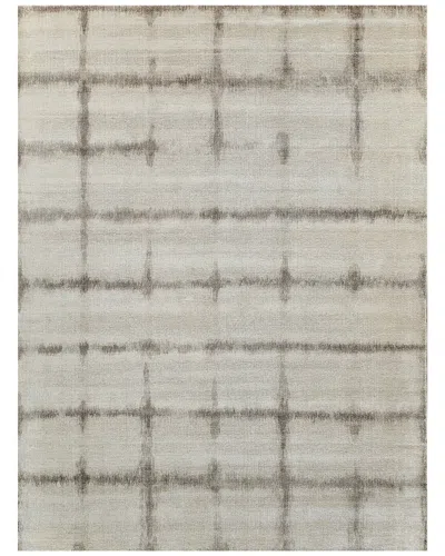 Exquisite Rugs Chroma Hand-loomed New Zealand Wool & Bamboo Silk Beigebrown Area Rug