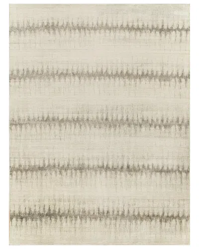 Exquisite Rugs Chroma Hand-loomed New Zealand Wool And Bamboo Silk Rug In Ivory