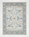 Exquisite Rugs Claremont Hand-tufted Oushak Rug In Ivory/light Blue
