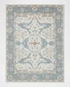 Exquisite Rugs Claremont Hand-tufted Oushak Rug In Ivory/light Blue