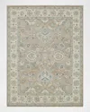 Exquisite Rugs Claremont Hand-tufted Oushak Rug In Light Brown/ivory