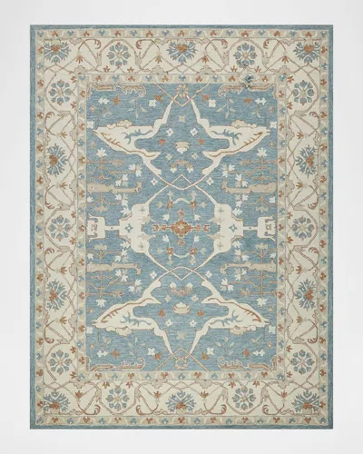 Exquisite Rugs Claremont Hand-tufted Oushak Rug In Blue