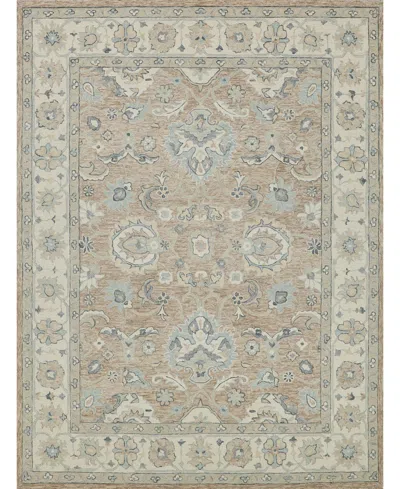 Exquisite Rugs Claremont Oushak 6795 5'x8' Area Rug In Tan,ivory