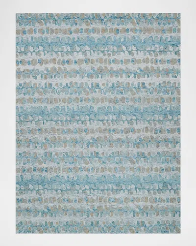 Exquisite Rugs Colorplay Hand-tufted Turquoise Rug, 5' X 8'