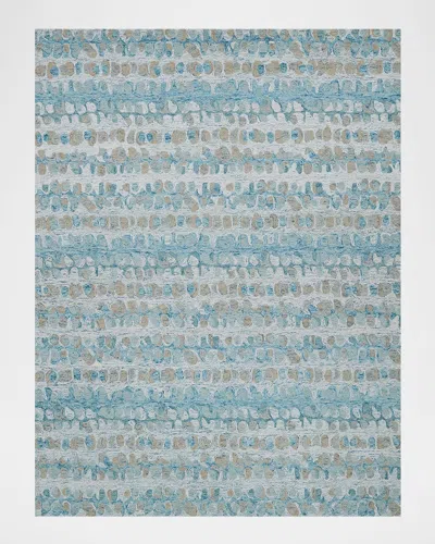 Exquisite Rugs Colorplay Hand-tufted Turquoise Rug, 9' X 12'